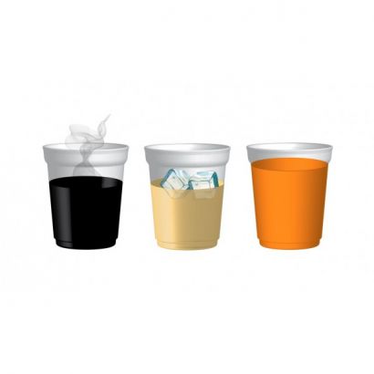 Verre éco plastique réutilisable personnalisable