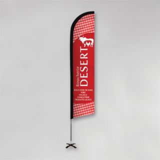 Beach flag flamme